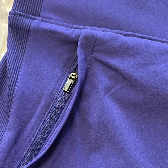 Athleta Brooklyn Lined Mid Rise Pants 16 TALL Purple Stretch Travel Weekend Mom - Picture 8 of 8